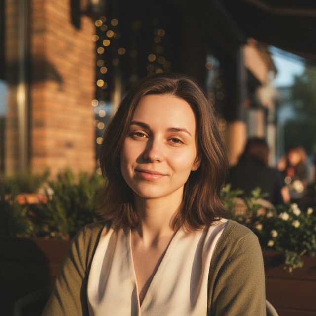 Enhanced portrait by VibeX — natural light, still the same person